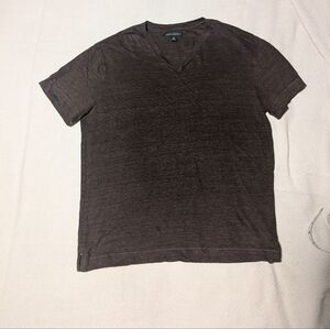 Banana Republic Dark Brown V-Neck Tee